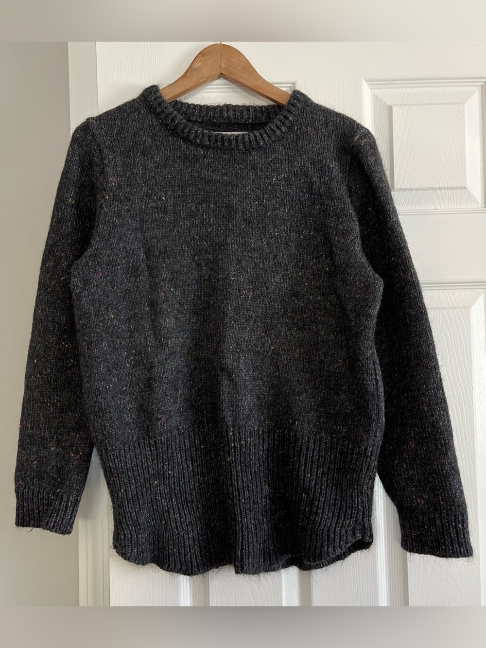 Minimum wool alpaca blend Charcoal Crewneck Sweater - Classic Knit